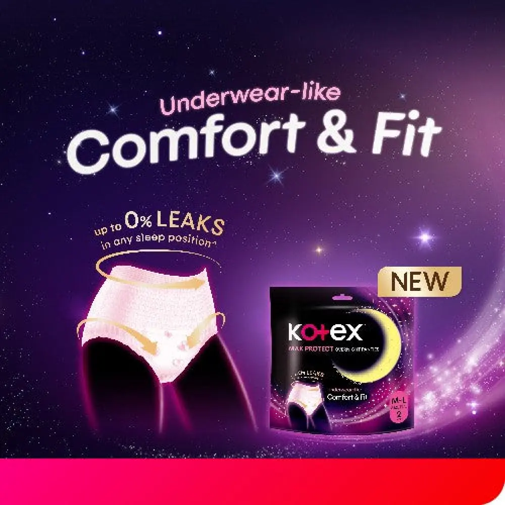 KOTEX OVERNIGHT PANTIES S/M 2S - Image 6