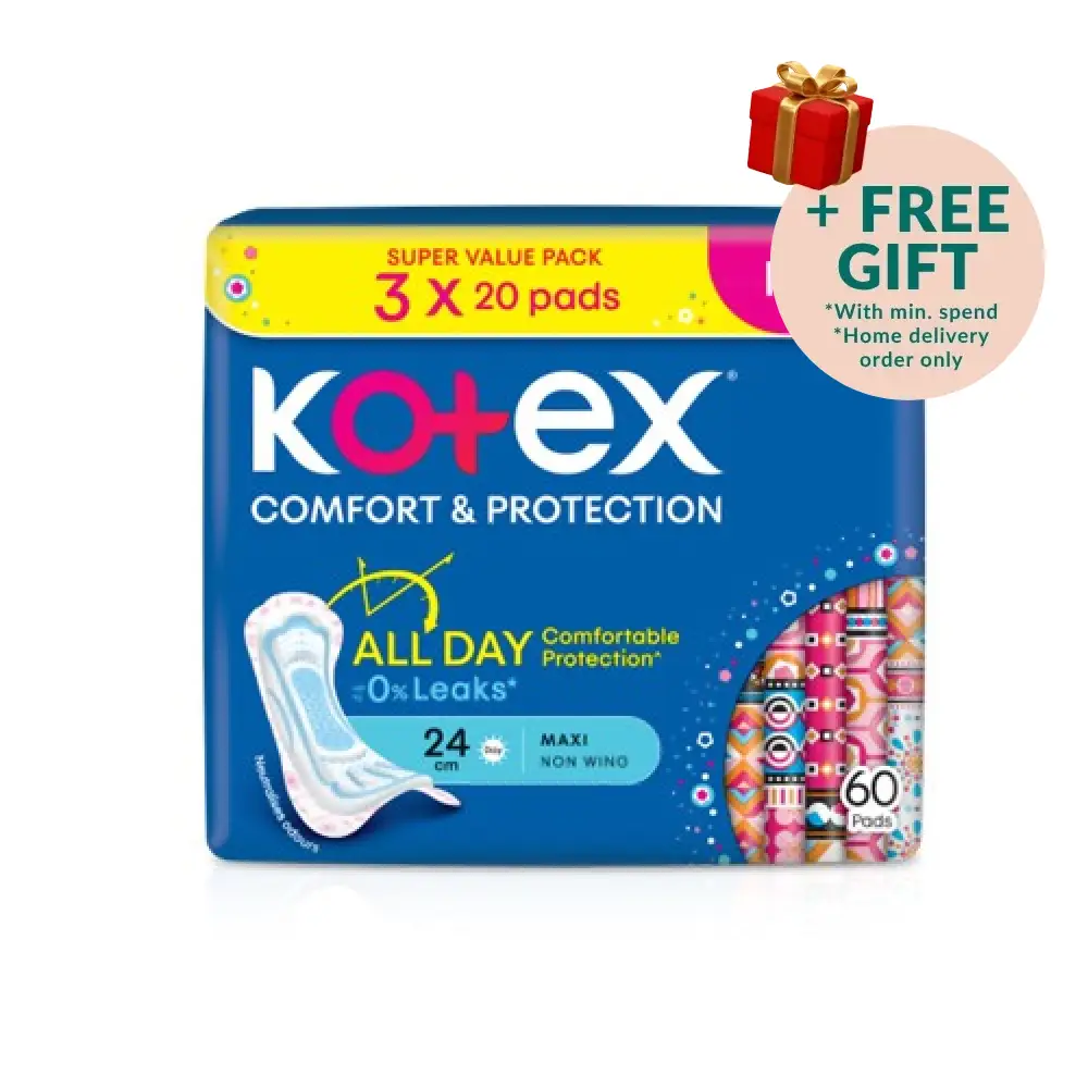 KOTEX SOFT & SMOOTH MAXI 24CM 20SX3
