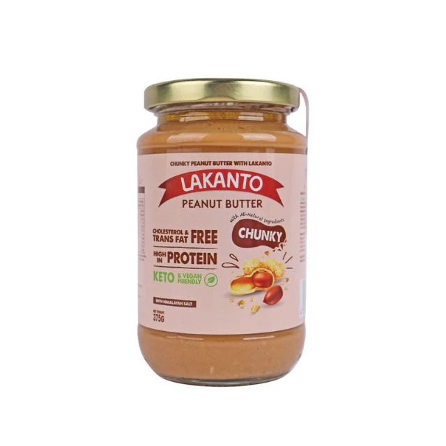 LAKANTO PEANUT BUTTER CHUNKY 375G