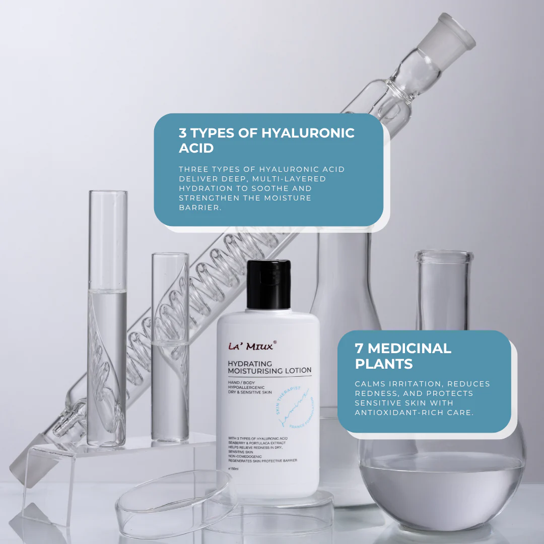 LAMIUX SKIN THERAPIST HYDRATING MOISTURIZING LOTION 150ML - Image 3