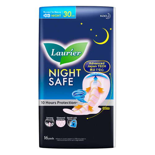 LAURIER SOFT CARE NIGHTSAFE WING 30CM 16S