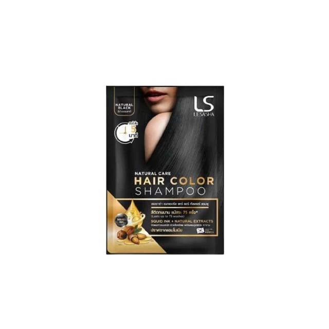 LESASHA HAIR COLOR SHAMPOO NATURAL BLACK 30ML