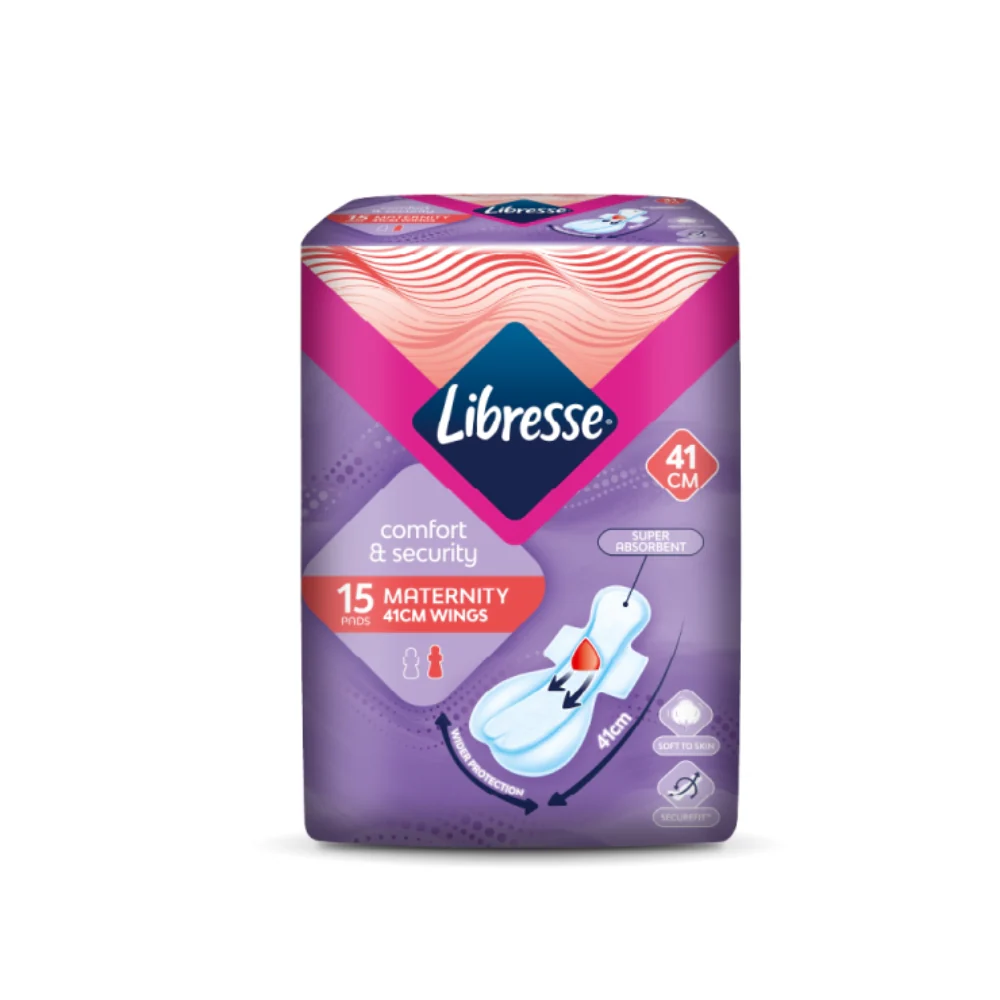 LIBRESSE MATERNITY NIGHT WINGS 41CM 15S