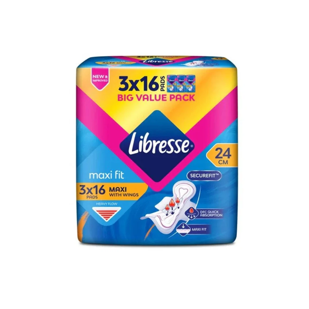 LIBRESSE MAXI FIT 24CM WINGS 16SX3