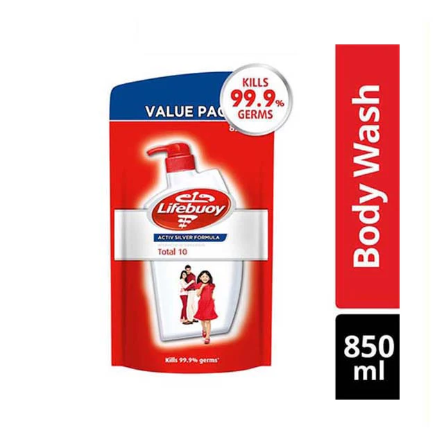 LIFEBUOY BODY WASH TOTAL 10 REFILL 850ML