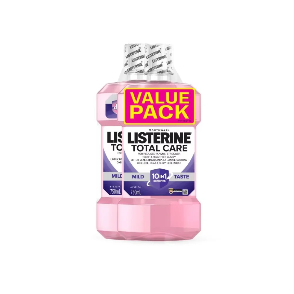 LISTERINE TOTAL CARE MILD TASTE 750ML 2S