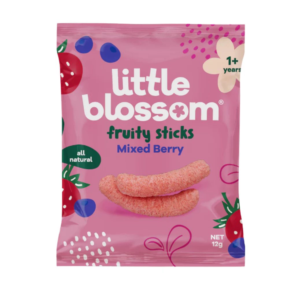 LITTLE BLOSSOM FRUITY STICKS MIXED BERRY 12G