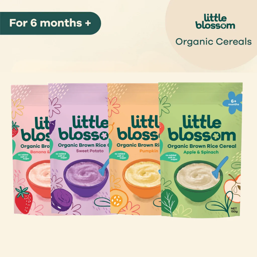 LITTLE BLOSSOM RICE CEREAL APPLE & SPINACH 150G - Image 2