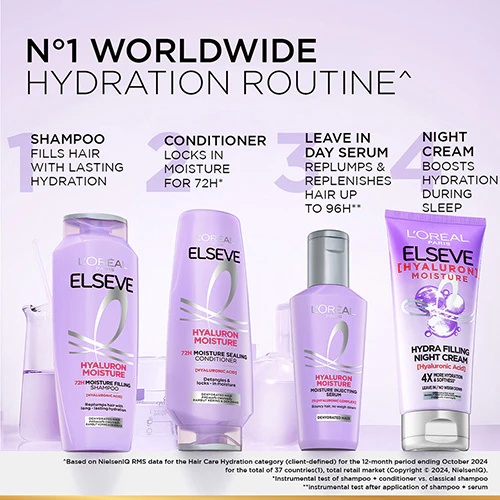 LOREAL ELSEVE HYALURON MOISTURE FILLING CONDITIONER 410ML - Image 5