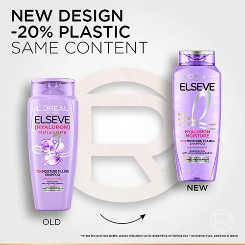 LOREAL ELSEVE HYALURON MOISTURE FILLING SHAMPOO 280ML - Image 7