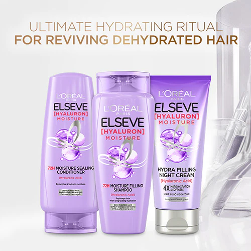 LOREAL ELSEVE HYALURON MOISTURE HYDRA FILLING NIGHT CREAM 150ML - Image 4