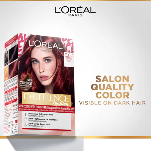 LOREAL EXC FASHION INTENSE SPICY RED 6.60 - Image 5