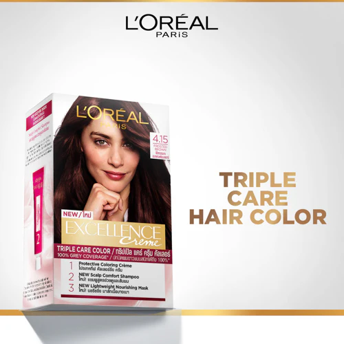 LOREAL EXC FROSTED BROWN 4.15 - Image 3