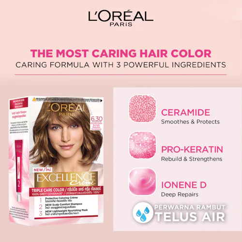 LOREAL EXC GOLDEN DARK BLONDE 6.30 - Image 3