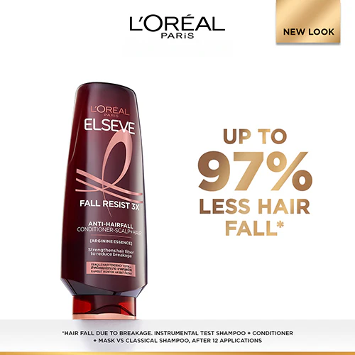 LOREAL FALL RESIST 3X ANTI-HAIR FALL CONDITIONER 280ML - Image 2