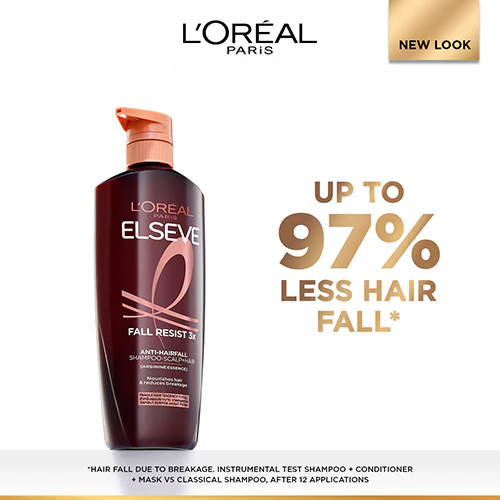 LOREAL FALL RESIST 3X ANTI-HAIR FALL SHAMPOO 620ML - Image 2
