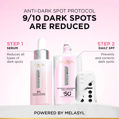 LOREAL GLYCOLIC-BRIGHT DARK SPOT UV SPF 50+ 50ML - Image 2