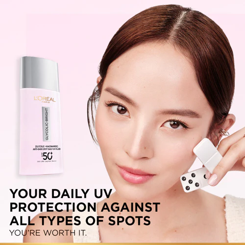 LOREAL GLYCOLIC-BRIGHT DARK SPOT UV SPF 50+ 50ML - Image 5