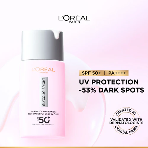 LOREAL GLYCOLIC-BRIGHT DARK SPOT UV SPF 50+ 50ML - Image 6