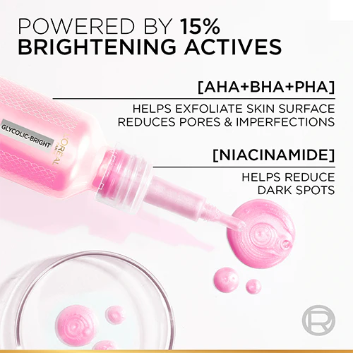 LOREAL GLYCOLIC BRIGHT EXFOLIANT PEEL 25ML - Image 3