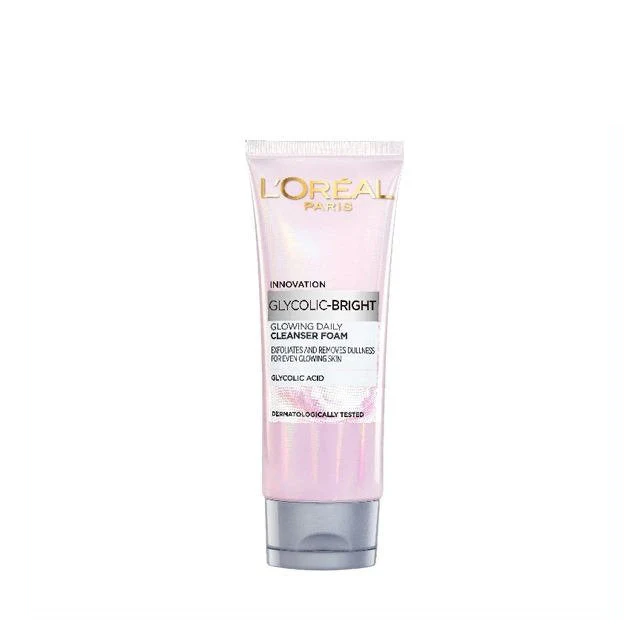 LOREAL GLYCOLIC-BRIGHT GLOWING DAILY CLEANSER FOAM 100ML