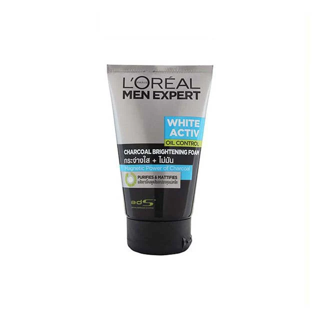 LOREAL MEN EXPERT WHITE ACTIV OIL CONTROL CHARCOAL BRIGHTENING FOAM 100ML