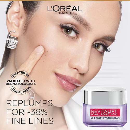 LOREAL REVITALIFT HYALURONIC ACID PLUMPING DAY CREAM 50ML - Image 6