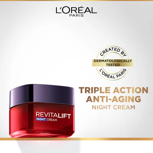 LOREAL REVITALIFT TRIPLE ACTION NIGHT CREAM MASK 50ML - Image 3