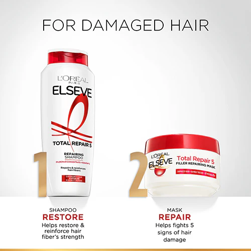 LOREAL TOTAL REPAIR 5 SHAMPOO 280ML - Image 6