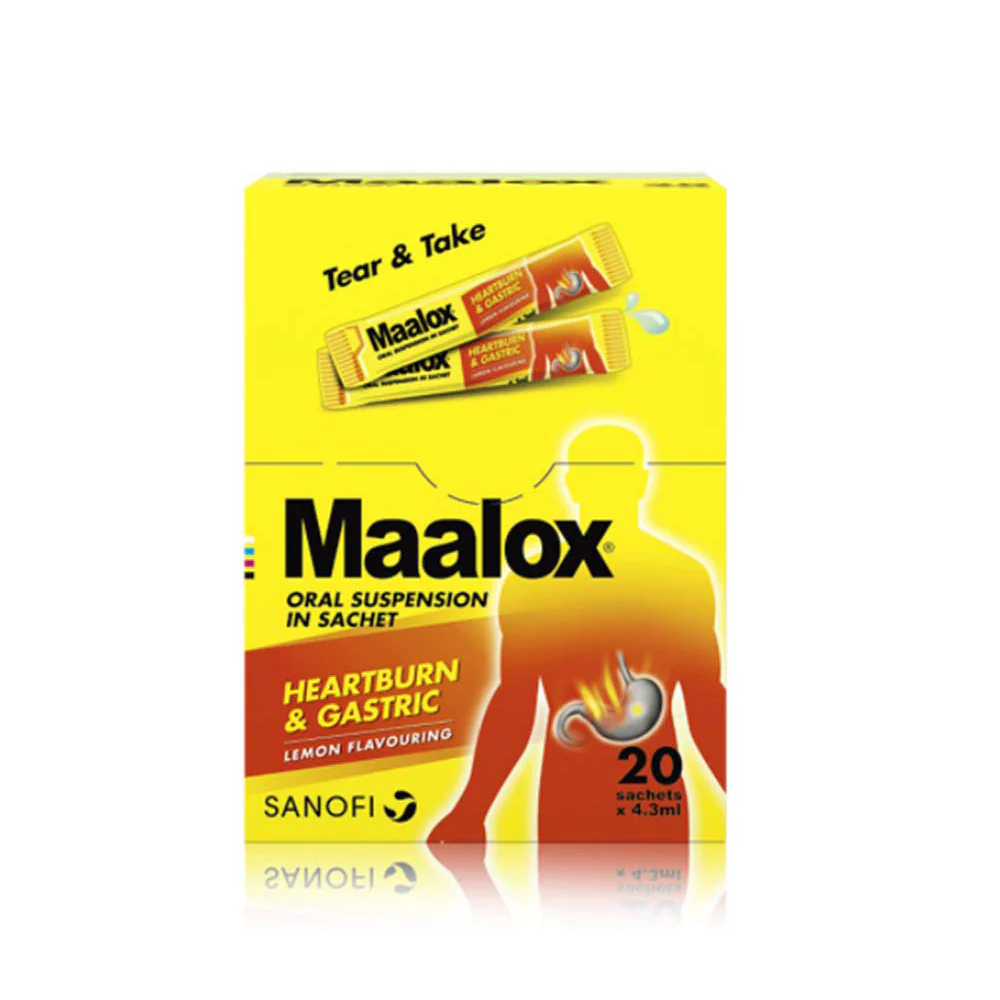 MAALOX ORAL SUSPENSION IN SACHET 4.3ML 20S