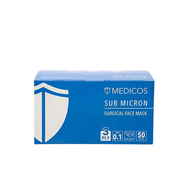 MEDICOS 3PLY AD MASK BLUE 50S