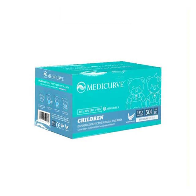 MEDICURVE CH SURGICAL 3PLY MASK 50S