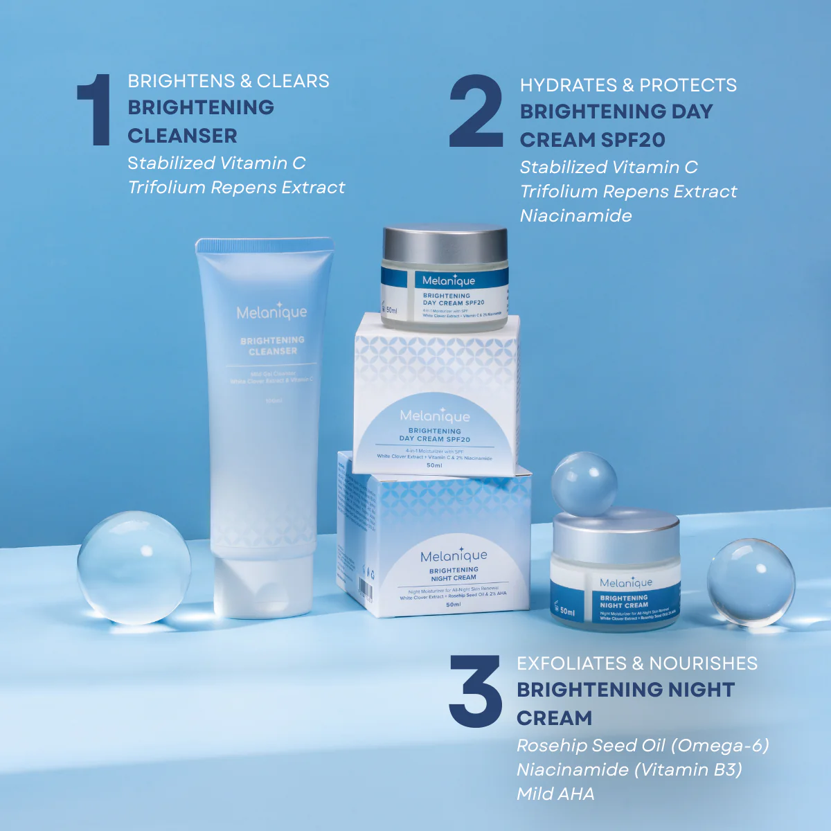 MELANIQUE BRIGHTENING CLEANSER 100ML - Image 5