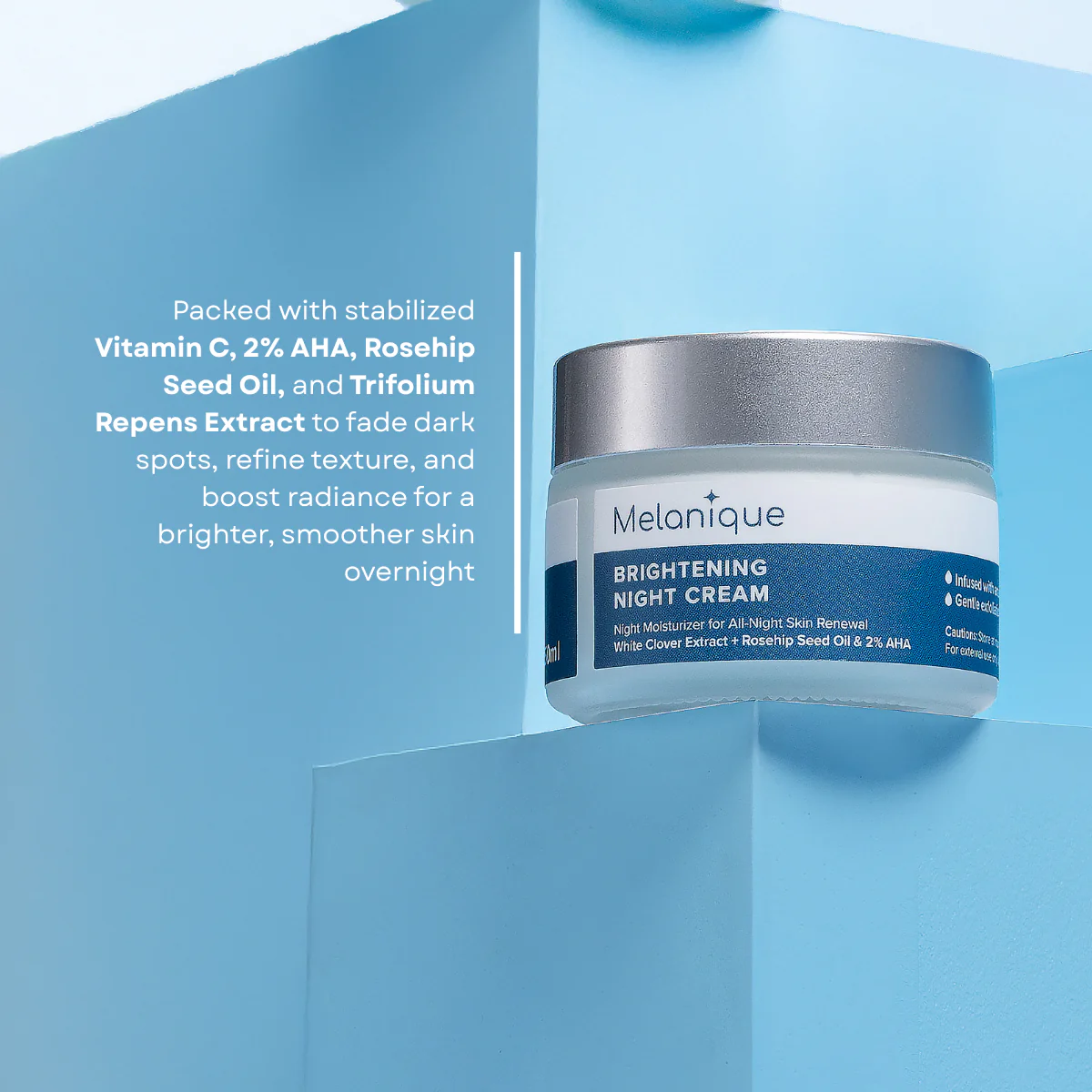 MELANIQUE BRIGHTENING NIGHT CREAM 50ML - Image 2