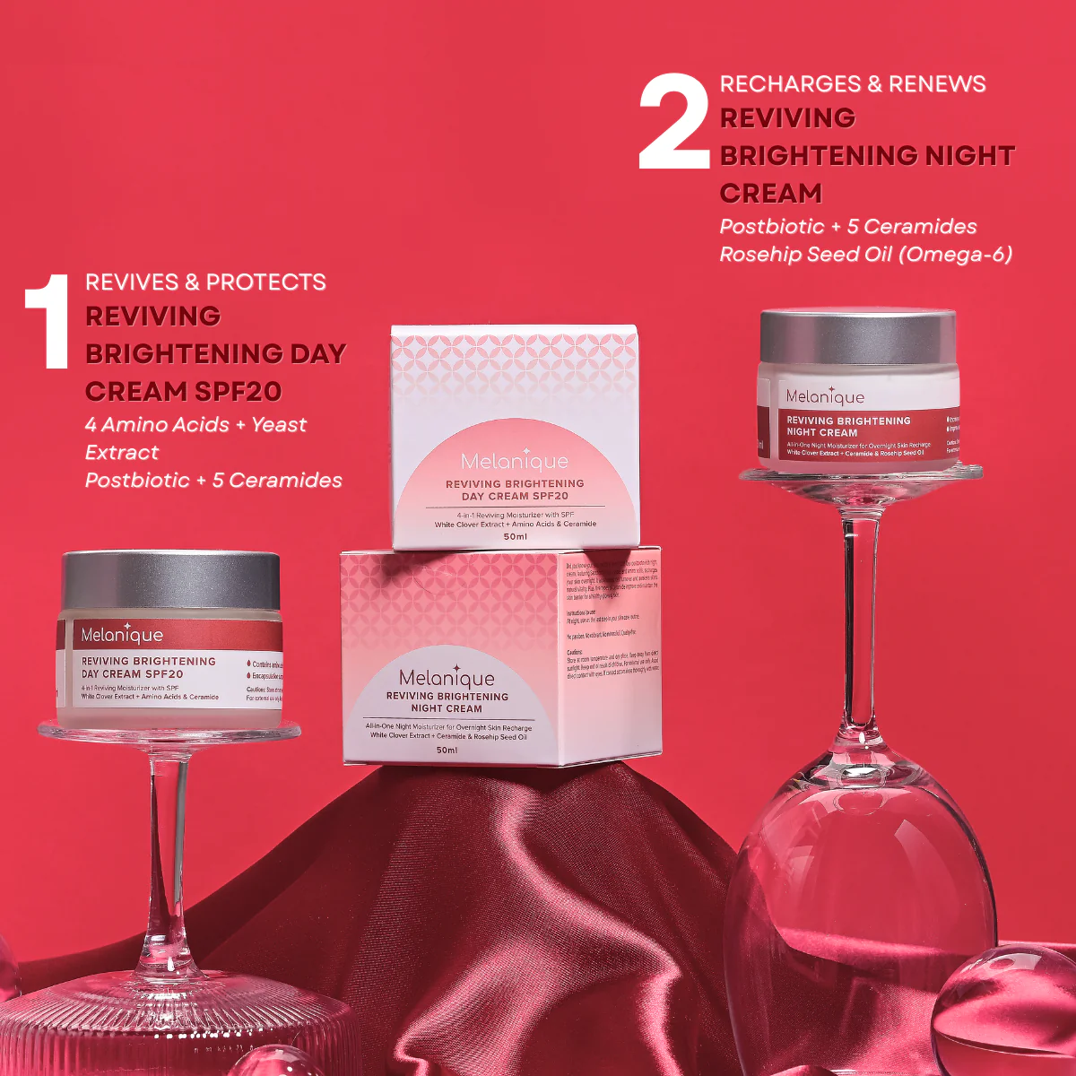 MELANIQUE REVIVING BRIGHTENING DAY CREAM SPF20 50ML - Image 4