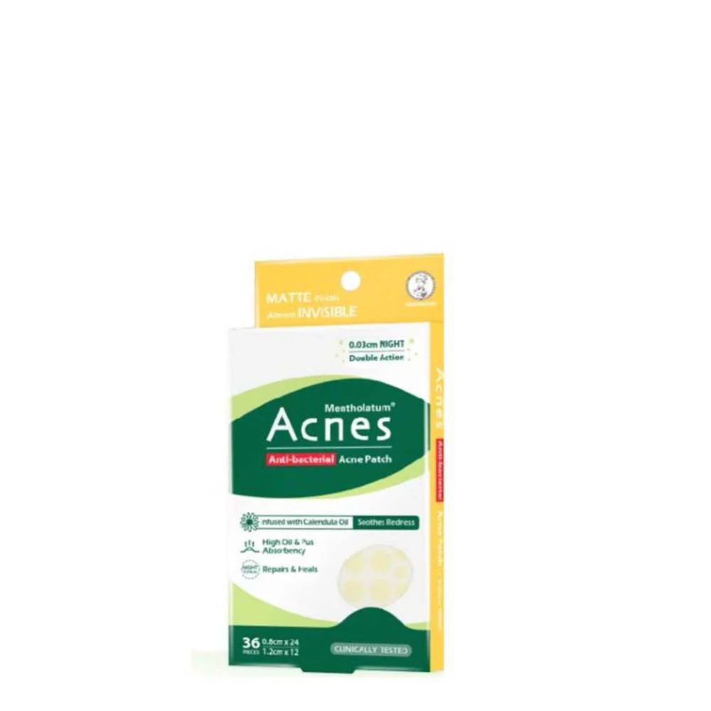 MENTHOLATUM ACNES A.BAC CALENDULA NIGHTPATCH 36S