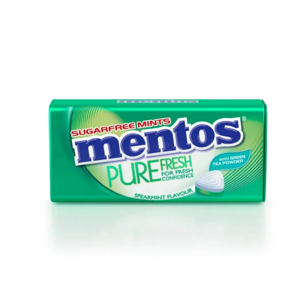 MENTOS PURE FRESH TIN SPEARMINT 35G