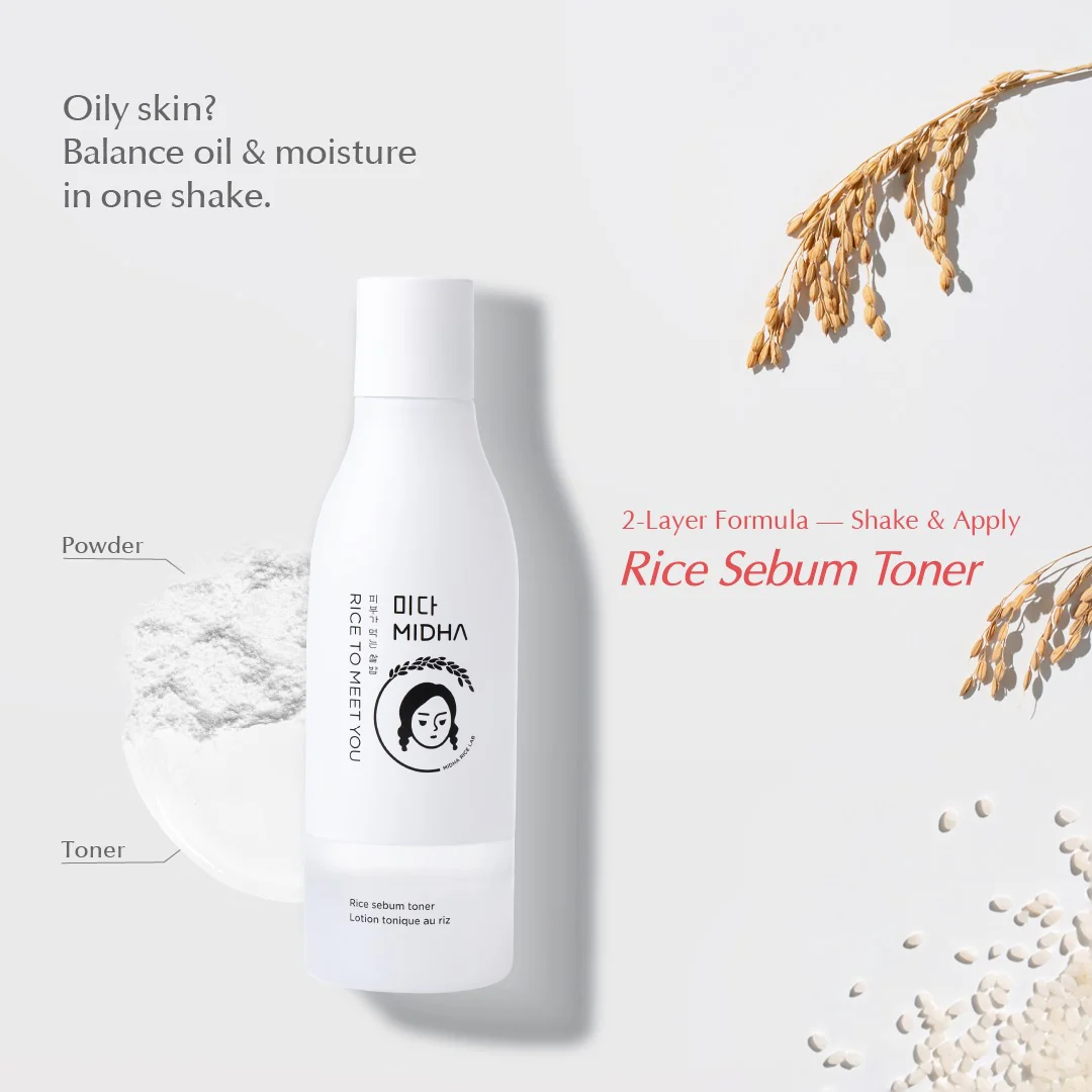 MIDHA RICE SEBUM TONER 200ML - Image 2