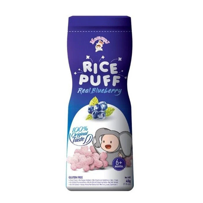 MOMMYJ PURE RICE PUFFS REAL BANANA 50G