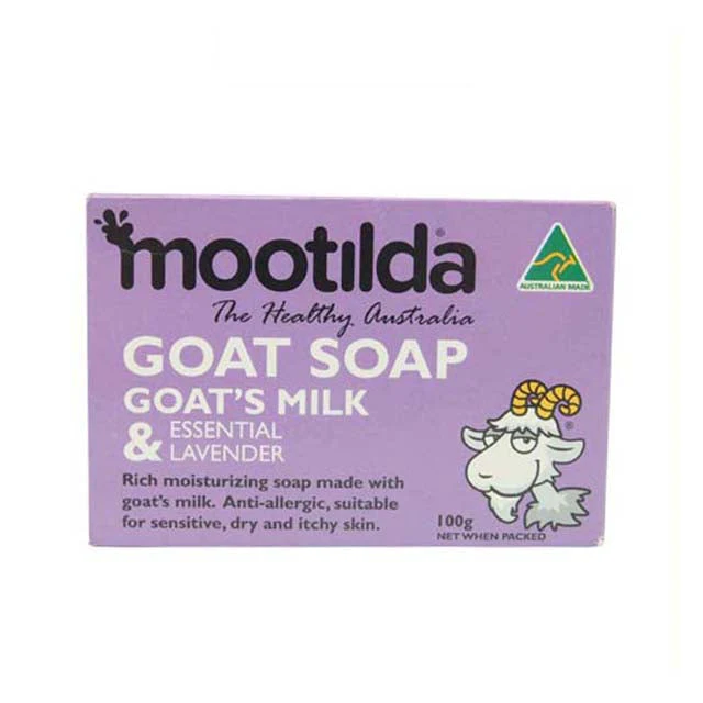 MOOTILDA GOAT'S MILK & ESSENTIAL LAVENDER 100G