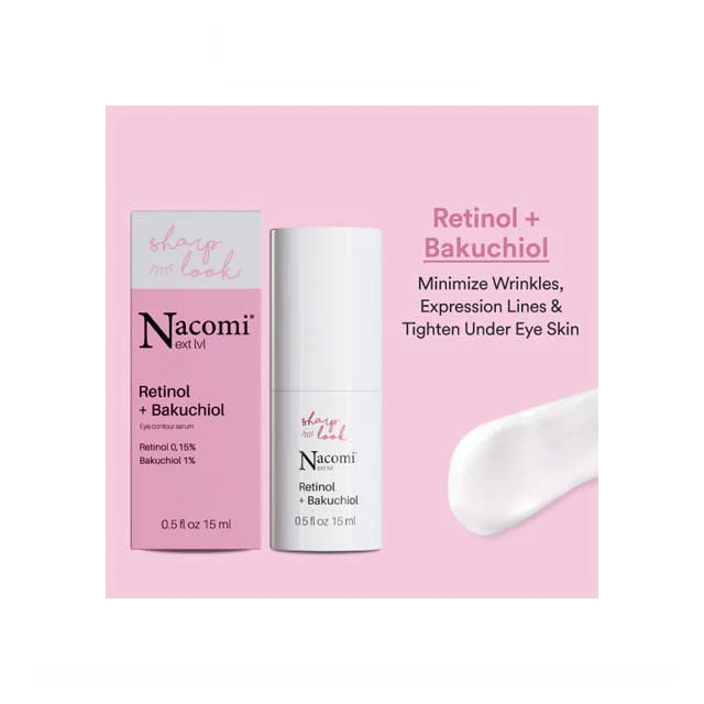 NACOMI NEXT LEVEL RETINOL+BAKUCHIOL EYE CONTOUR SERUM 15ML