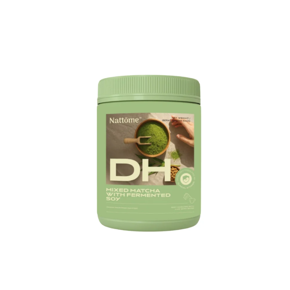 NATTOME DH MIXED MATCHA WITH FERMENTED SOY 500G