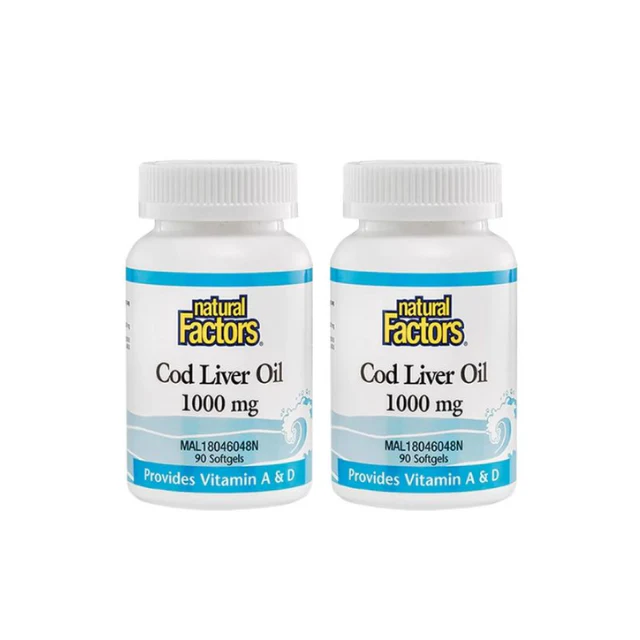 NATURAL FACTORS COD LIVER OIL 1000MG90SX2
