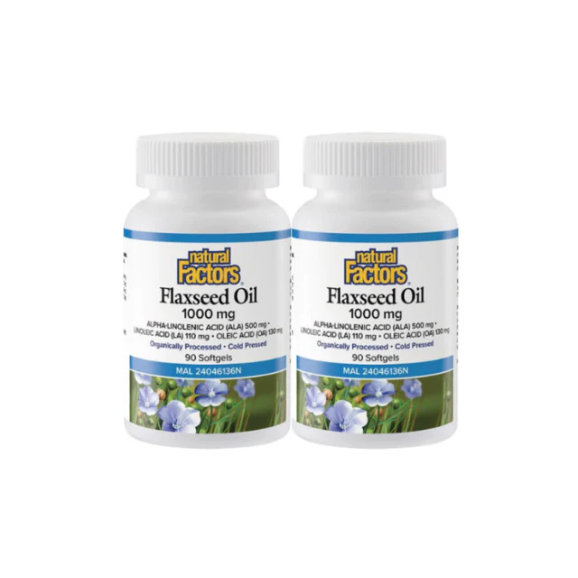NATURAL FACTORS FLAXSEED OIL 2X90S