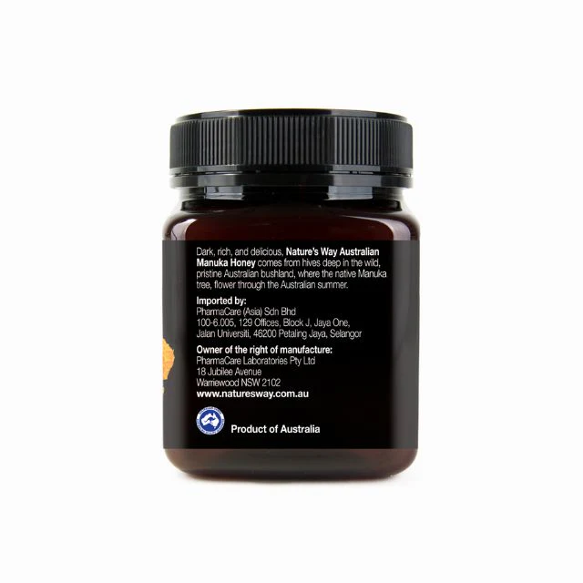 NATURES WAY AUSTRALIAN MANUKA HONEY MGO 300+ 250G - Image 2