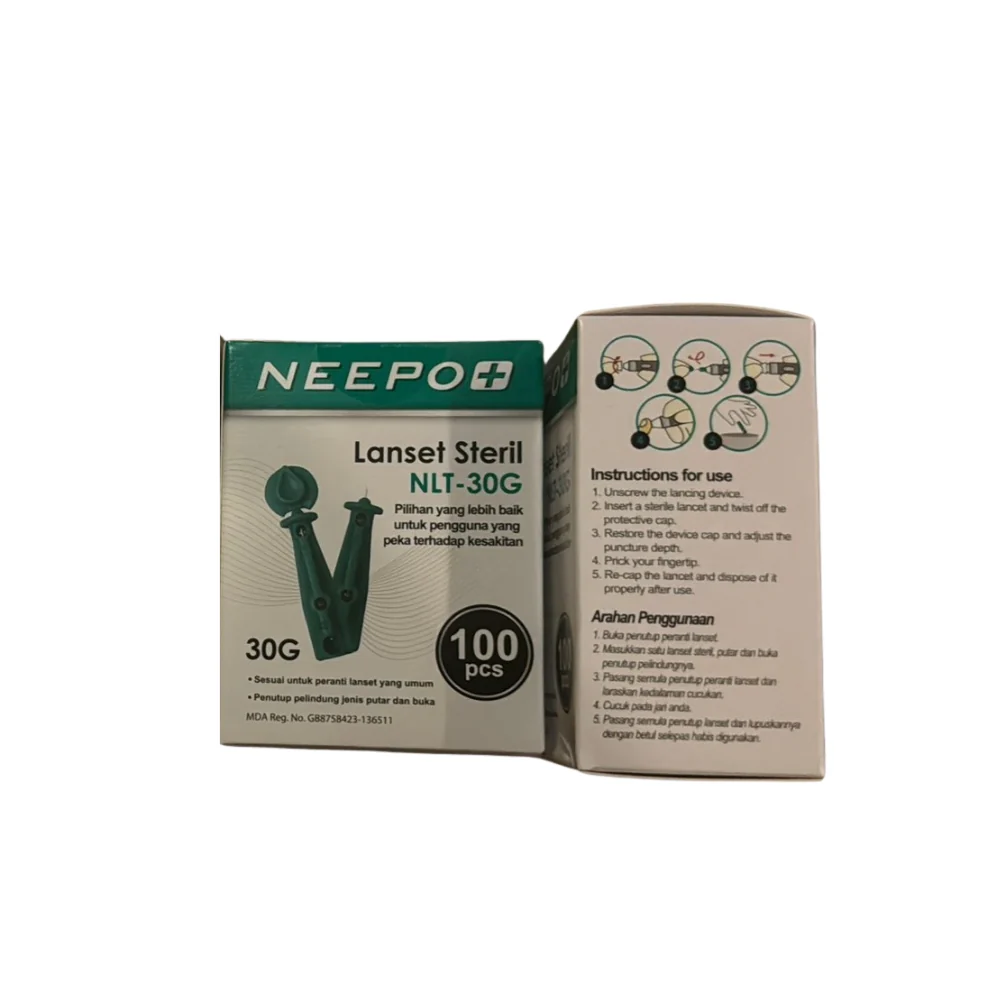 NEEPO+ STERILE LANCETS NLT-30G 100S