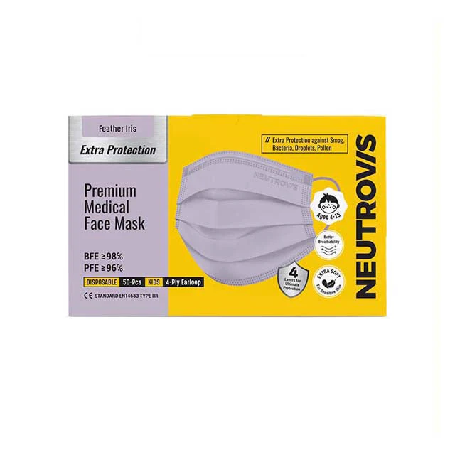 NEUTROVIS CH 4PLY MASK FEATHER IRIS 50S