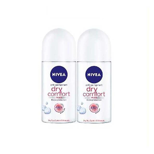NIVEA DEODORANT DRY ROLL ON 50ML 2S