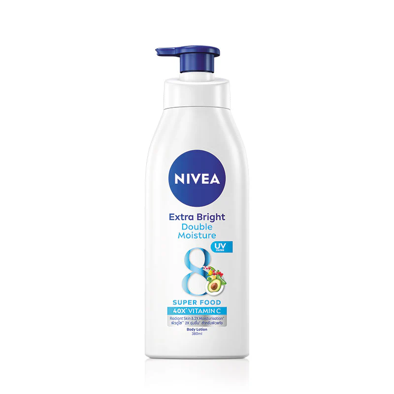 NIVEA EXTRA BRIGHT DOUBLE MOISTURE LOTION 380ML