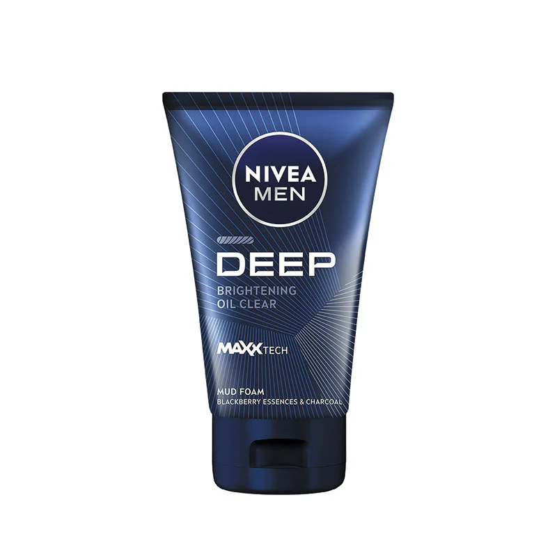NIVEA FOR MEN DEEP WHITENING OIL CLEAR MUD FOAM 100ML